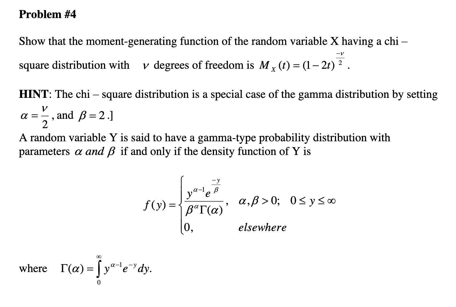 Show That The Moment-generating Function Of The | Chegg.com