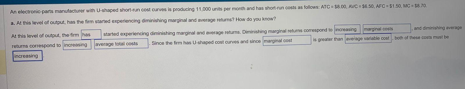 Solved 1-has/has not 2-increasing or decreasing | Chegg.com