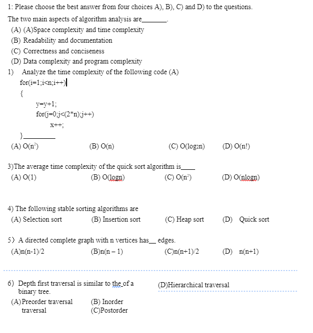 Solved 1: Please choose the best answer from four choices | Chegg.com
