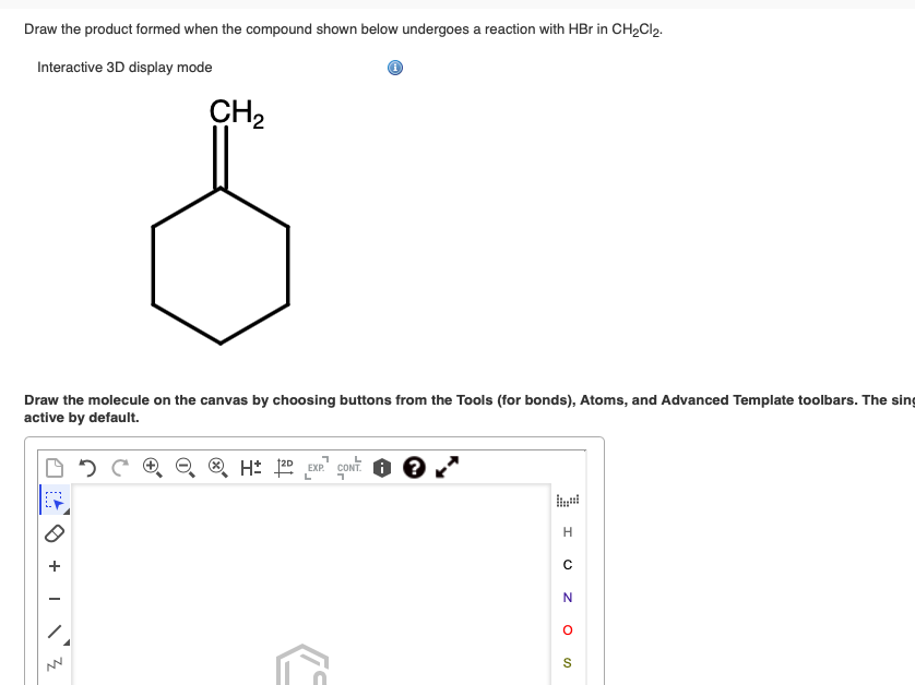 Solved Draw the product formed when the compound shown below | Chegg.com