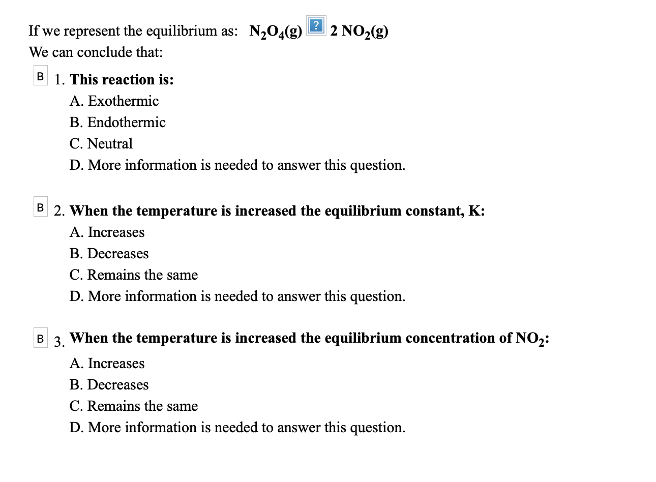 Solved 2 NO2(g) If we represent the equilibrium as: N204(g) | Chegg.com