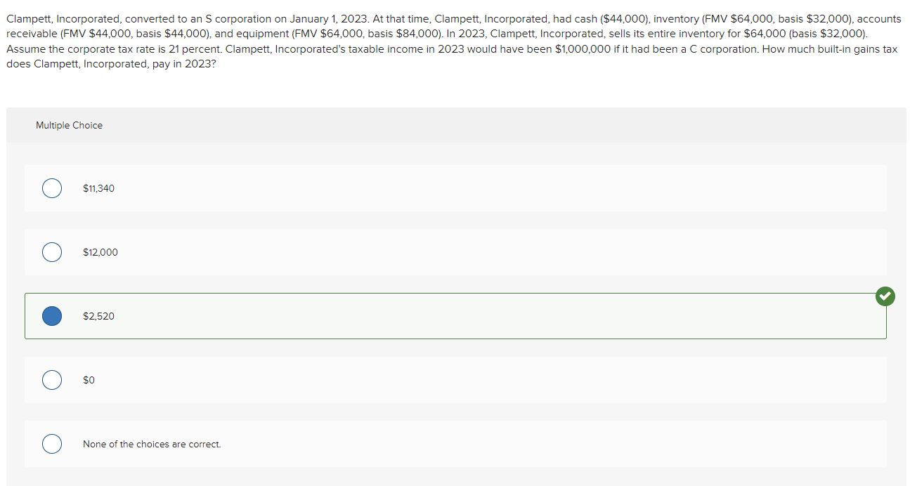 solved-clampett-incorporated-converted-to-an-s-corporation-chegg