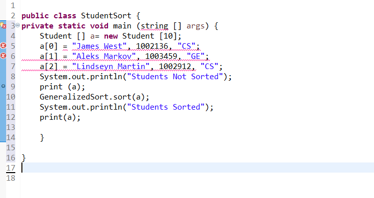 Solved I need help fixing my java program. Here is the | Chegg.com