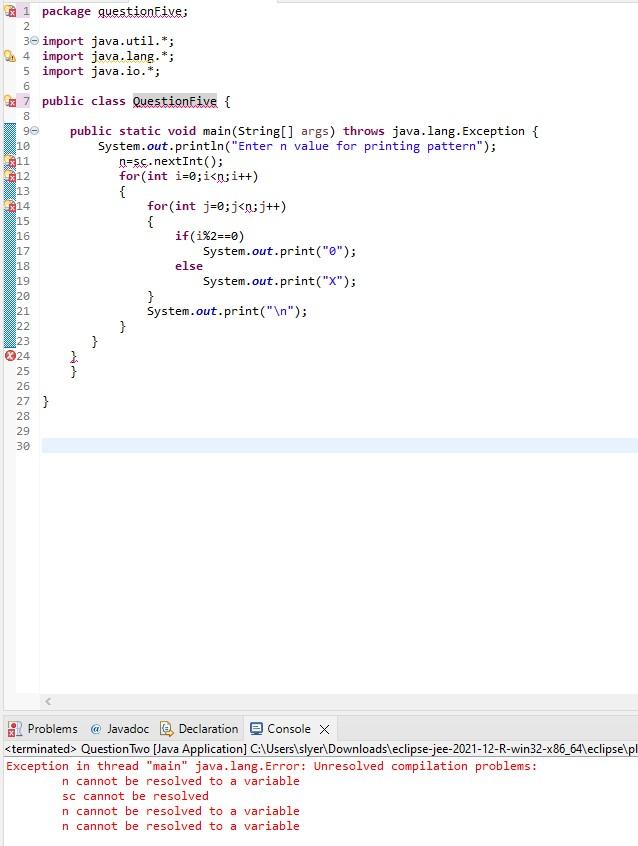 Solved JAVA errors I've been getting errors such as sc can't | Chegg.com