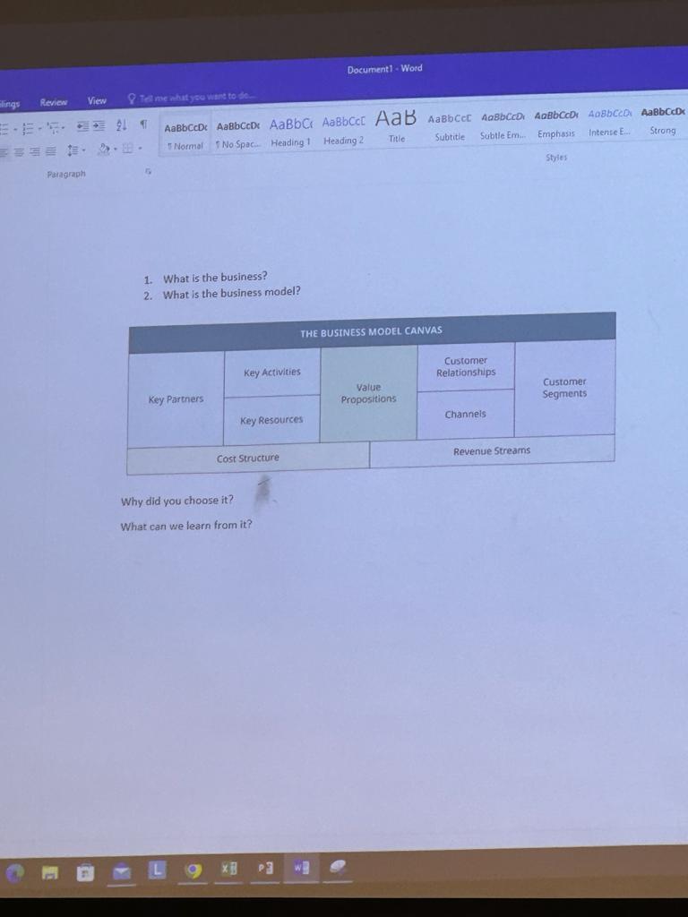 Solved 1. What Is The Business? 2. What Is The Business | Chegg.com