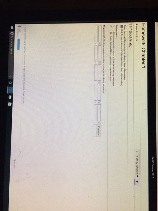 Solved Homework: Chapter 1 Score: 0 2 pts S1-7 (bookstatic) | Chegg.com