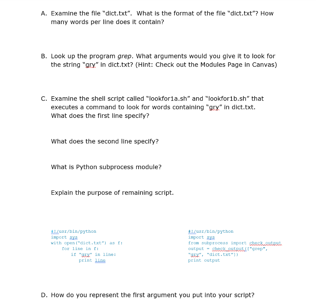 Solved A. Examine the file 