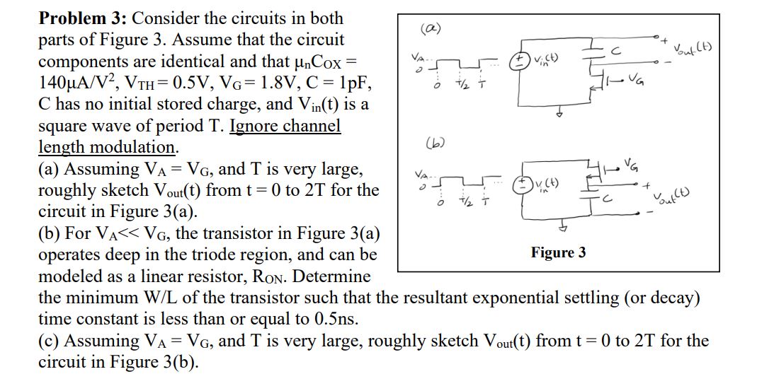 Problem 3: Consider The Circuits In Both Parts Of | Chegg.com