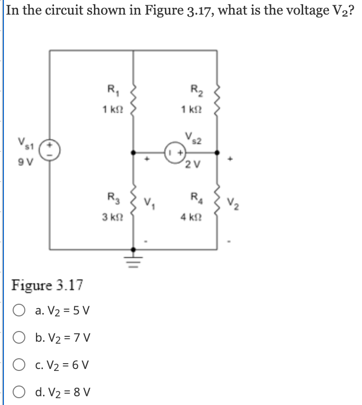 Solved In the circuit shown in Figure 3.16, what is the | Chegg.com