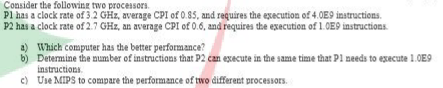 Solved Consider The Following Two Processors. P1 Has A Clock | Chegg.com