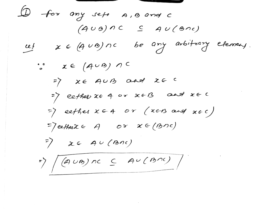 Solved Instructions Use The Element Method Of Proof In T Chegg Com