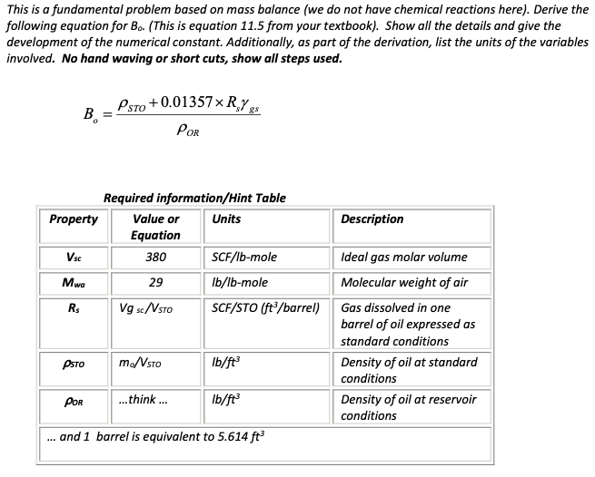 This Is A Fundamental Problem Based On Mass Balance | Chegg.com