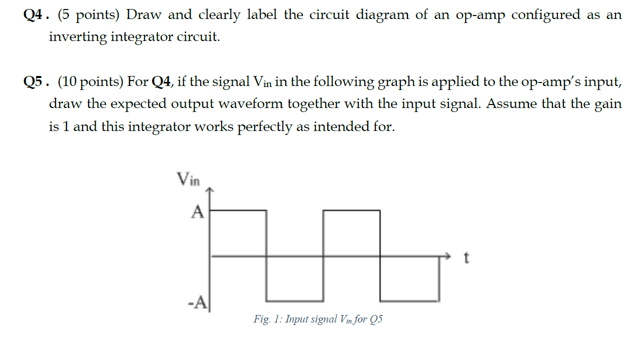 Solved Q4 5 Points Draw And Clearly Label The Circuit Chegg Com