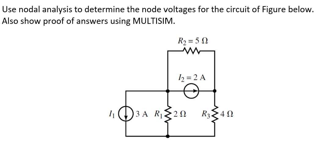 Solved Use nodal analysis to determine the node voltages for | Chegg.com