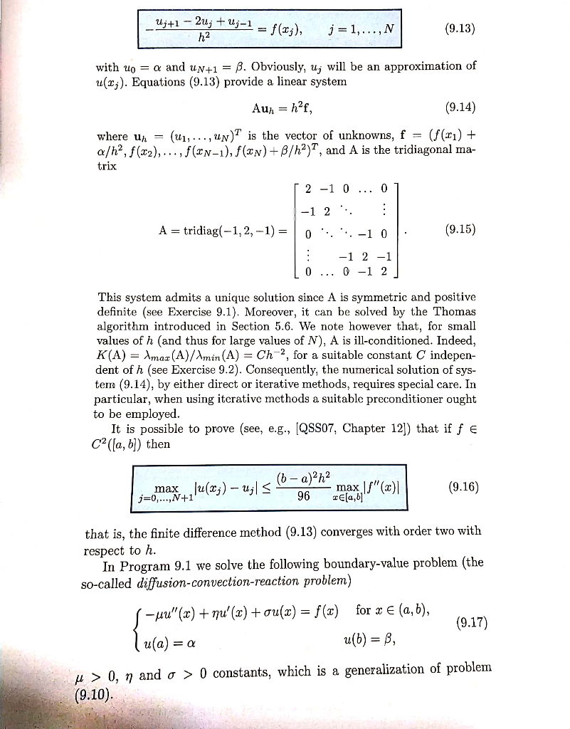 Topic 4 Approximate 1d Poisson Equation By Finite Chegg Com