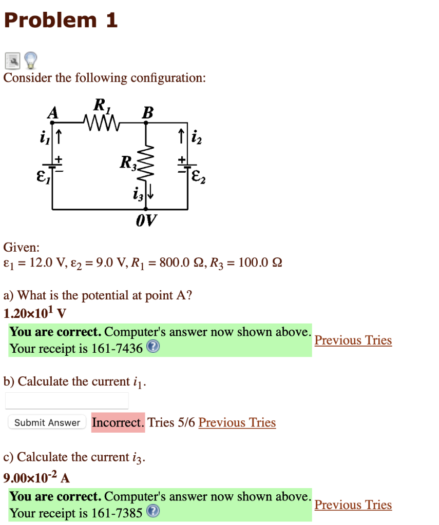 Solved Problem 1 Consider The Following Configuration: R, А | Chegg.com