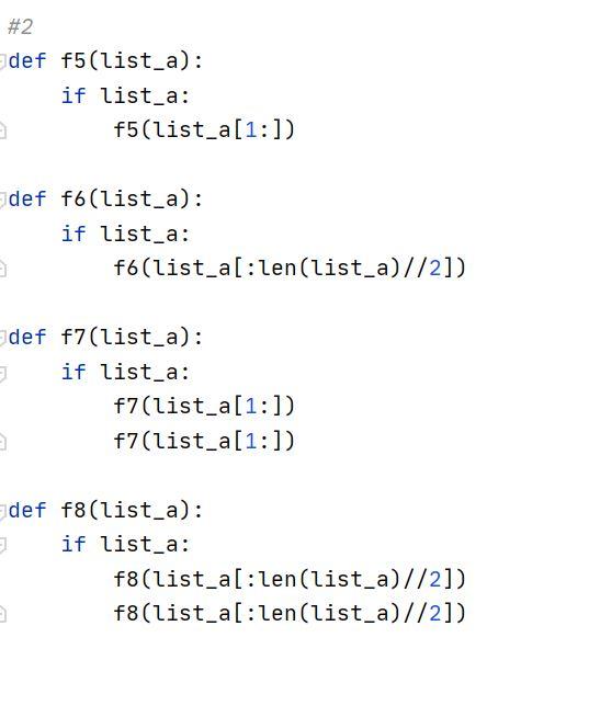Solved #1 def fi(list_a): for i in list_a: for j in list_a: | Chegg.com