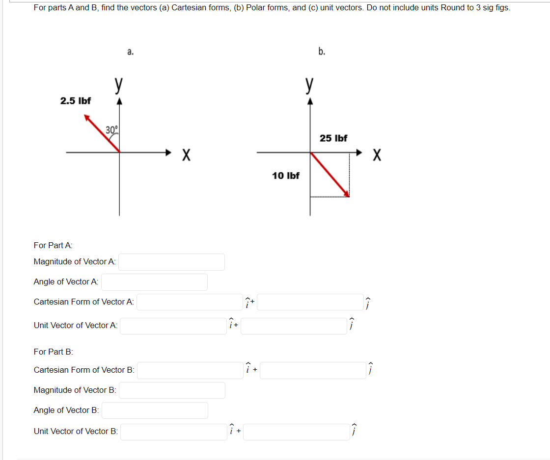 Solved For Parts A And B, Find The Vectors (a) Cartesian | Chegg.com