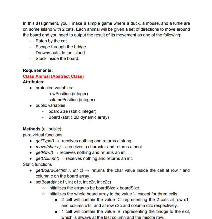 Solved In this assignment, you’ll make a simple game where a | Chegg.com
