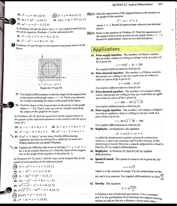 Solved Exercises 3.5 B In Problems 17-34, use implicit | Chegg.com