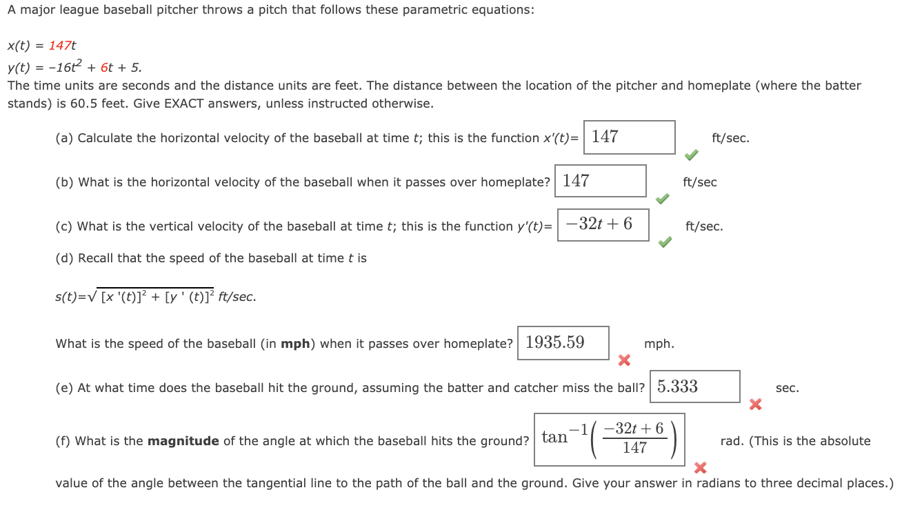 Solved A major league baseball pitcher throws a pitch that