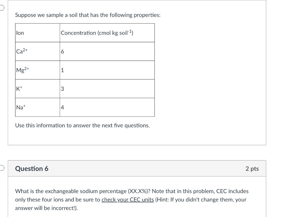 solved-suppose-we-sample-a-soil-that-has-the-following