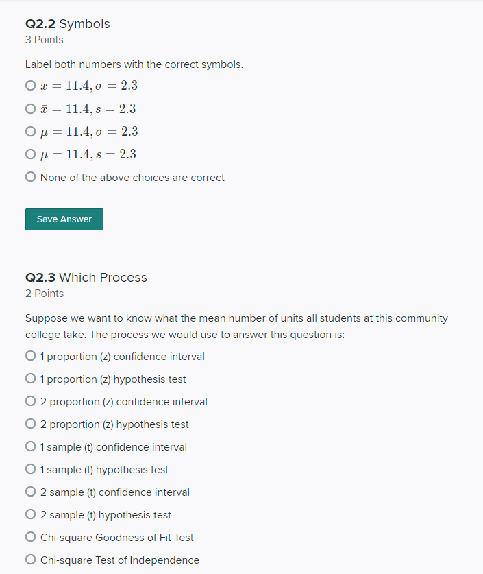 Solved Q1 Sampling Distribution 3 Points The sampling | Chegg.com