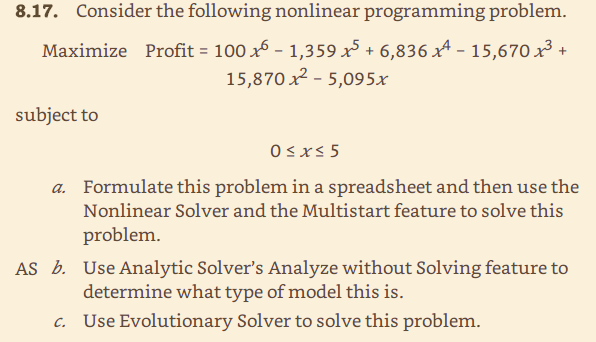 8.17. Consider the following nonlinear programming | Chegg.com