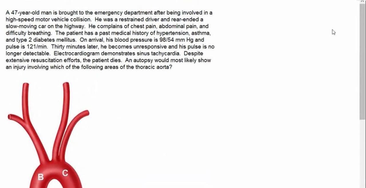 Solved A 47-year-old man is brought to the emergency | Chegg.com