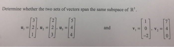 span of two vectors in r2