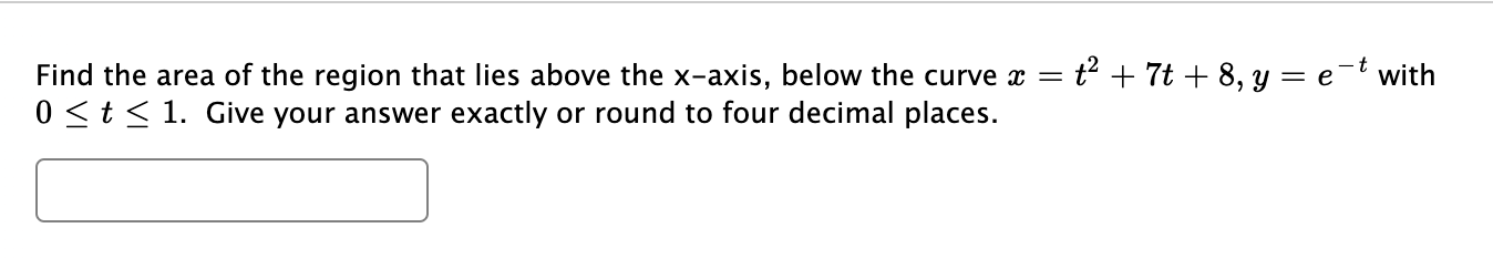 Solved Find the area of the region that lies above the | Chegg.com