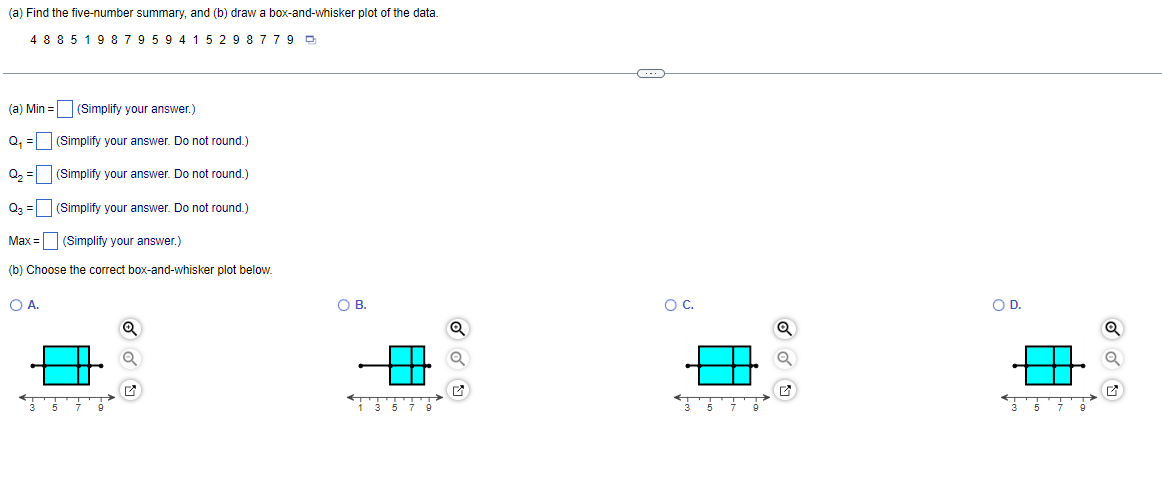 Solved (a) ﻿Find the five-number summary, and (b) ﻿draw a | Chegg.com