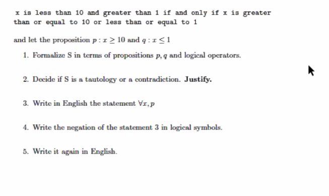 Solved I Is Less Than 10 And Greater Than 1 If And Only I Chegg Com