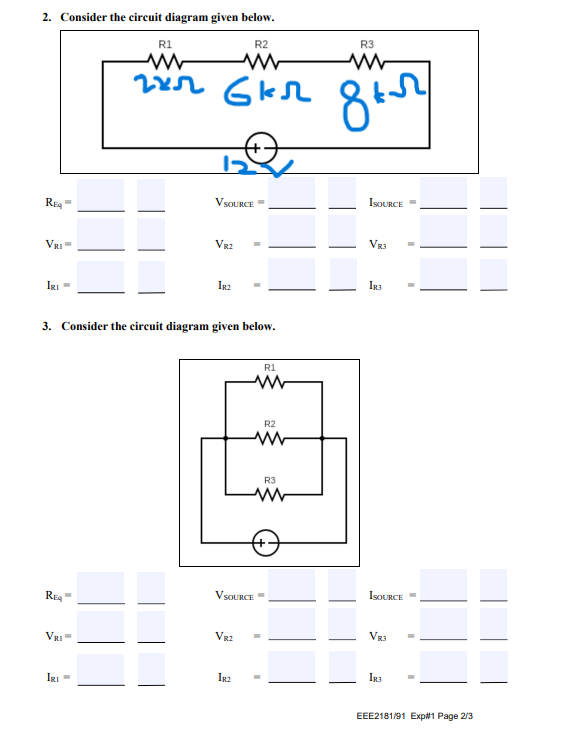 Solved Consider the circuit diagram given below.Consider the | Chegg.com