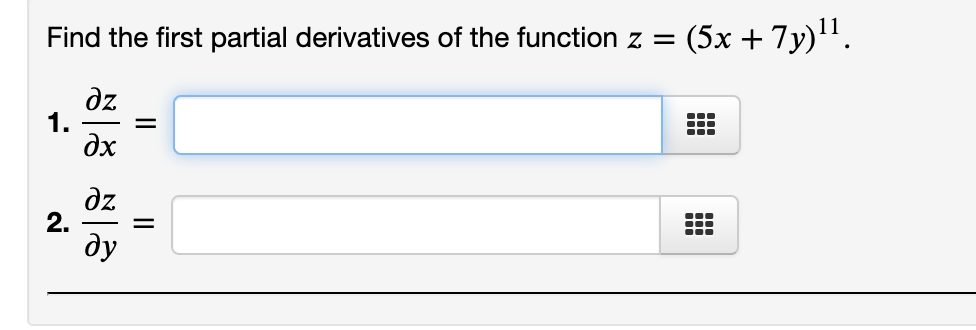 Solved Find the first partial derivatives of the function | Chegg.com