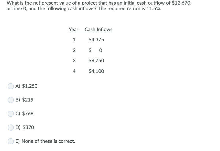 solved-19-what-is-the-net-present-value-of-a-project-with-chegg