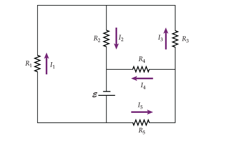 Solved In the circuit shown below Emf = 79.0 V, R5 = 4.00 Ω, | Chegg.com