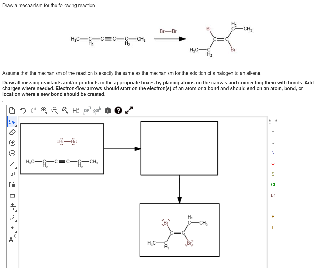 Solved Draw A Mechanism For The Following Reaction Assume Chegg Com