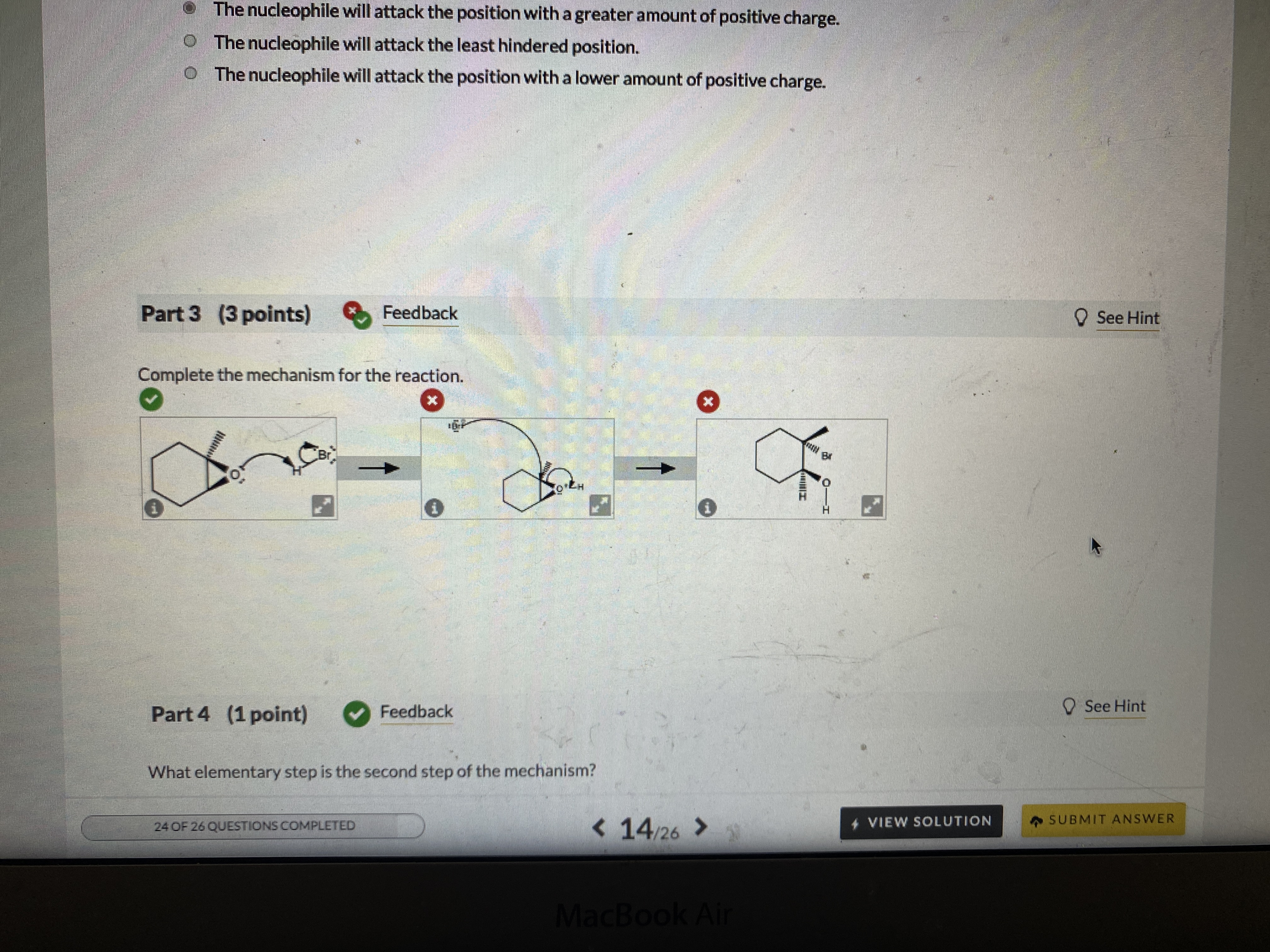 Solved 14) 14Question(6 ﻿points)Epoxides are three-membered | Chegg.com
