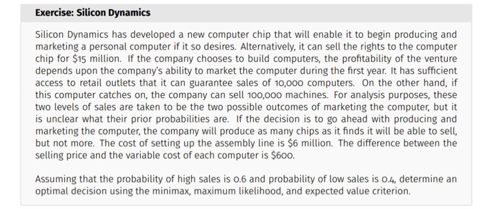 Solved Assuming that the probability of high sales is 0.6 | Chegg.com