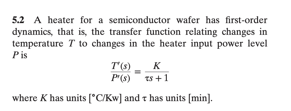 5 2 A Heater For A Semiconductor Wafer Has Chegg 