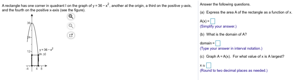 Solved Answer the following questions. A rectangle has one | Chegg.com