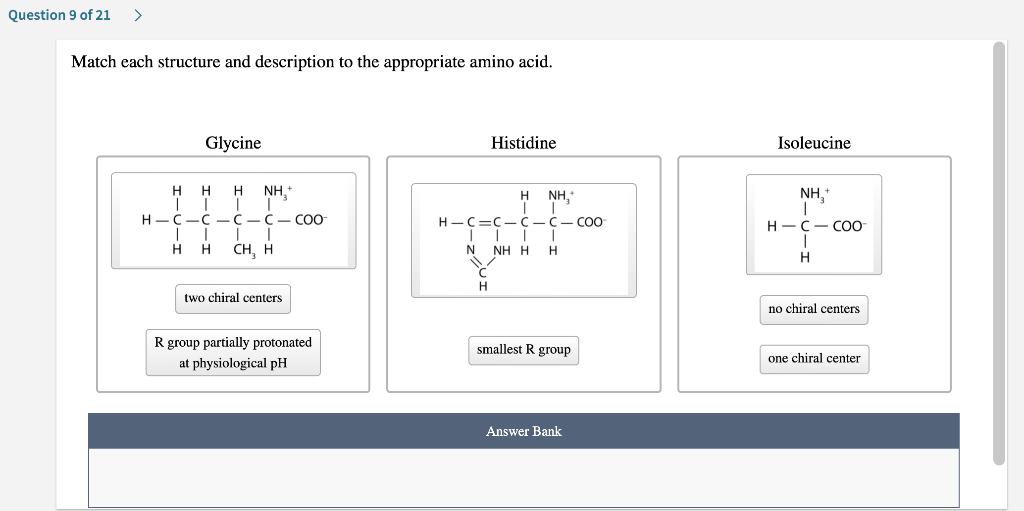 Solved Question 9 Of 21 > Match Each Structure And | Chegg.com