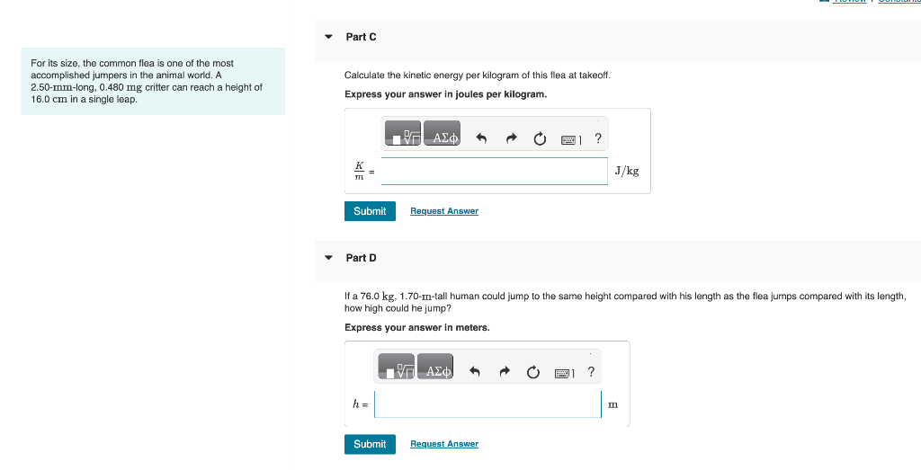 Solved For its size, the common flea is one of the most