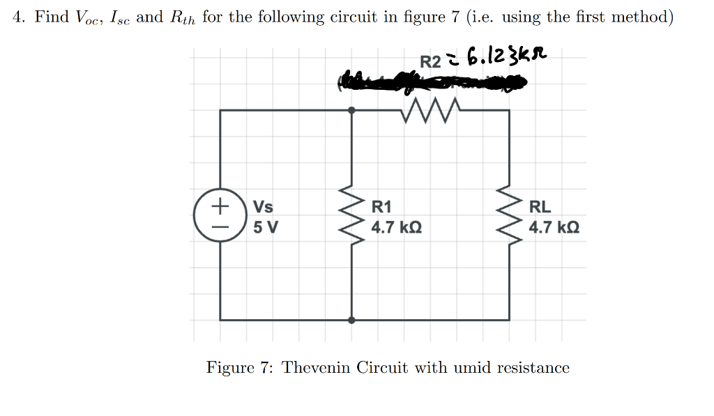 Solved 4. Find Voc, Isc and Rth for the following circuit in | Chegg.com