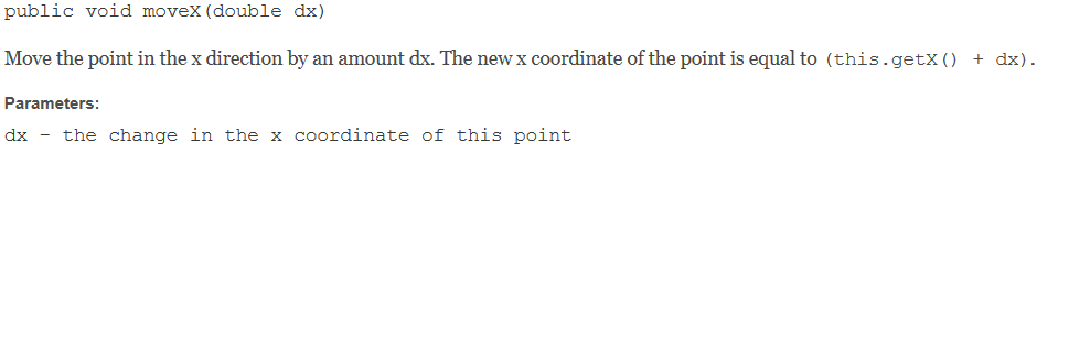 Solved public class Point2 extends java.lang.Object public | Chegg.com