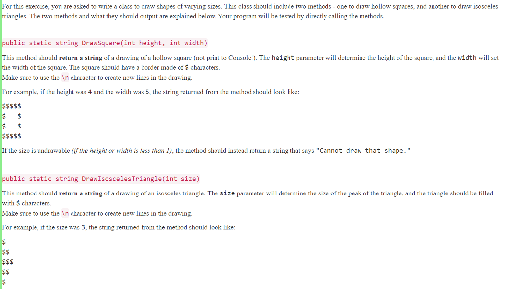 Solved For this exercise, you are asked to write a class to | Chegg.com