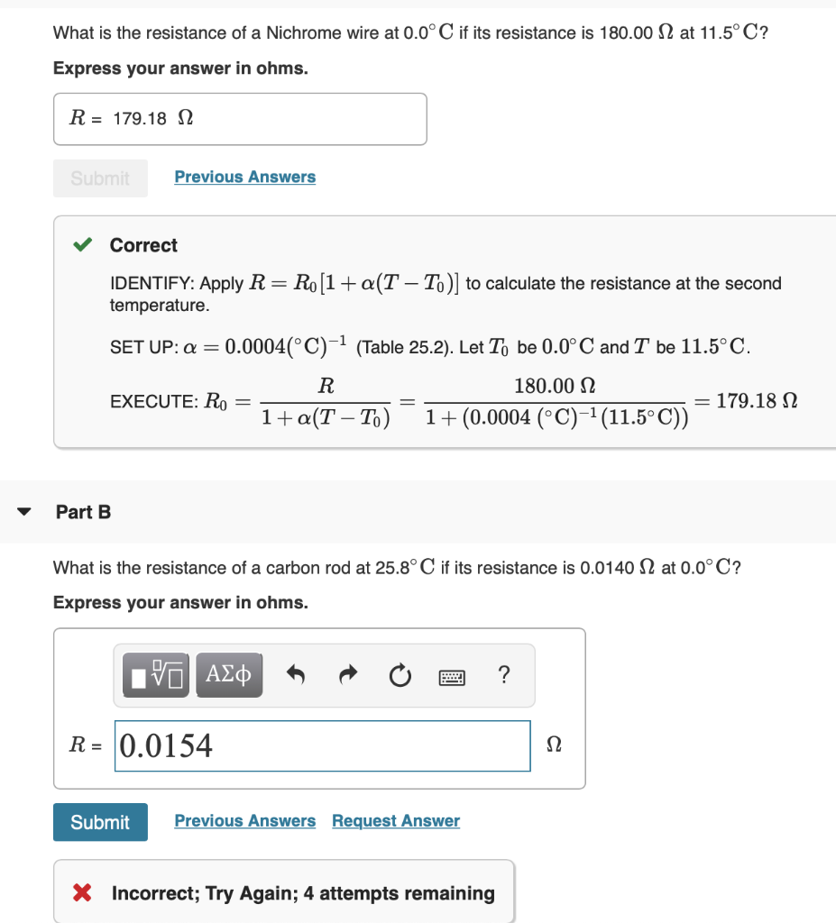 Solved What is the resistance of a Nichrome wire at 0.0°C if | Chegg.com