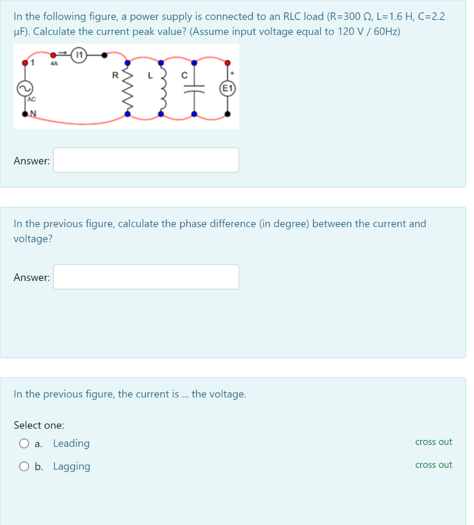 Solved In The Following Figure, A Power Supply Is Connected | Chegg.com