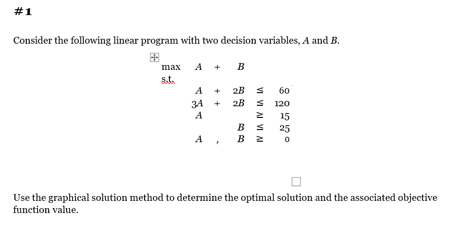 Solved Consider the following linear program with two | Chegg.com